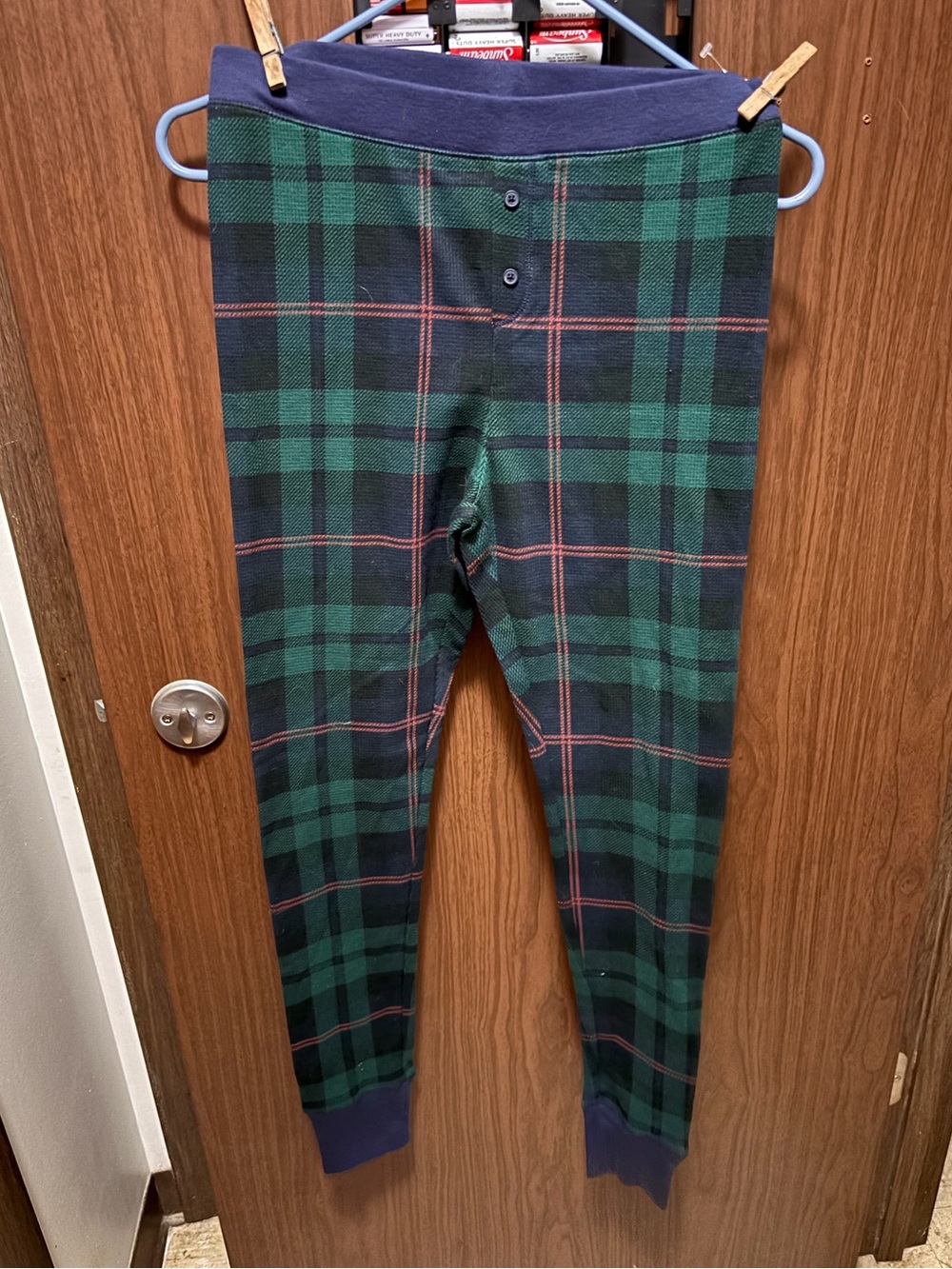 Old Navy NWT Plaid Christmas Pajama Pants Green Navy Tartan – Size S